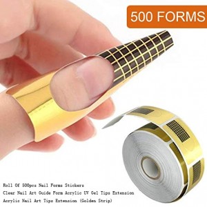 ROLL OF 500PCS NAIL FORM STICKERS