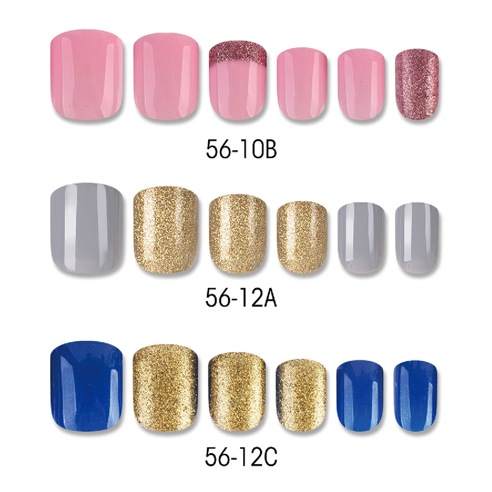LUXURIOUS HIGHLIGHT SQUARE NAIL TIPS-001