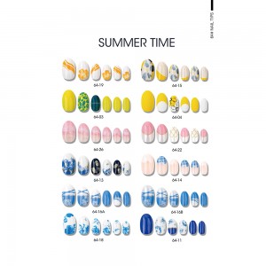 SUMMER TIME OVAL NAIL TIPS